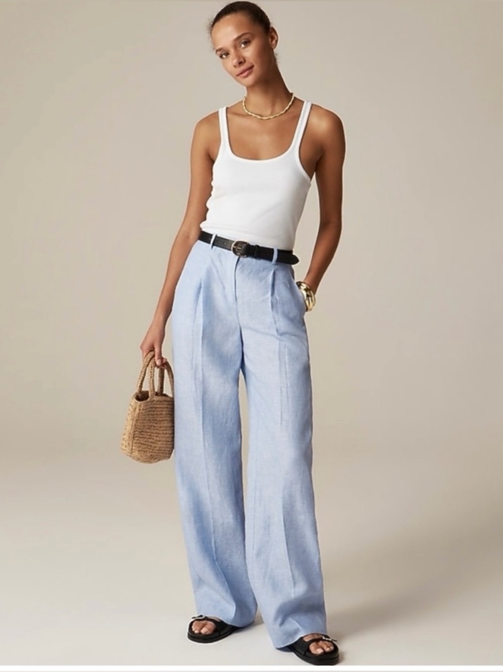 J. Crew Women's Light Gray Dress Pants - Straight Leg Size 12p